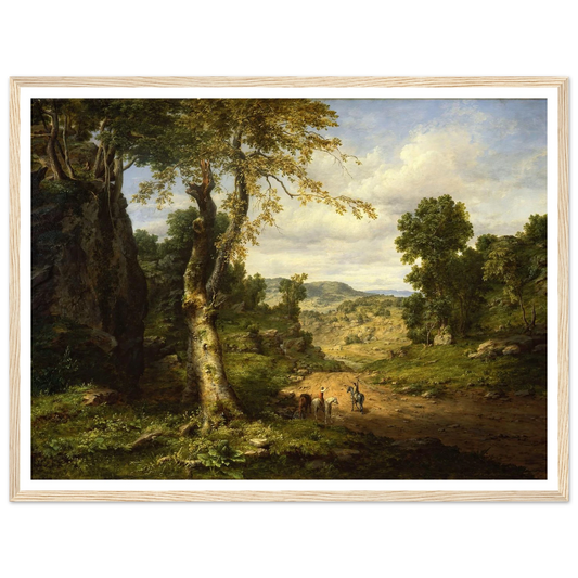View in Berkshire County, Massachusetts, Clearing Off after a September Storm (1849) Art Print | George Inness-Quipham Collections