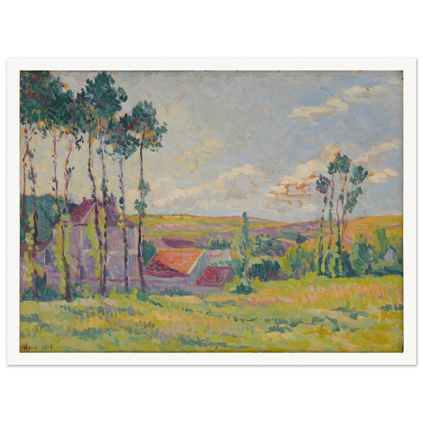 Moulineux, la teinderie (1903) Art Print | Maximilien Luce-Quipham Collections