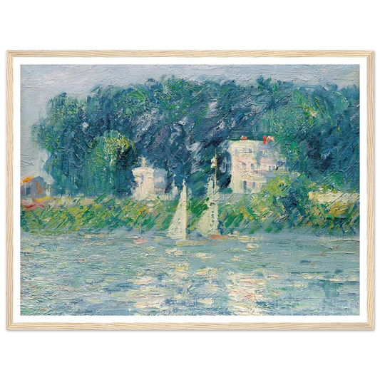 Voiliers sur l’Oise Art Print | Gustave Caillebotte-Quipham Collections