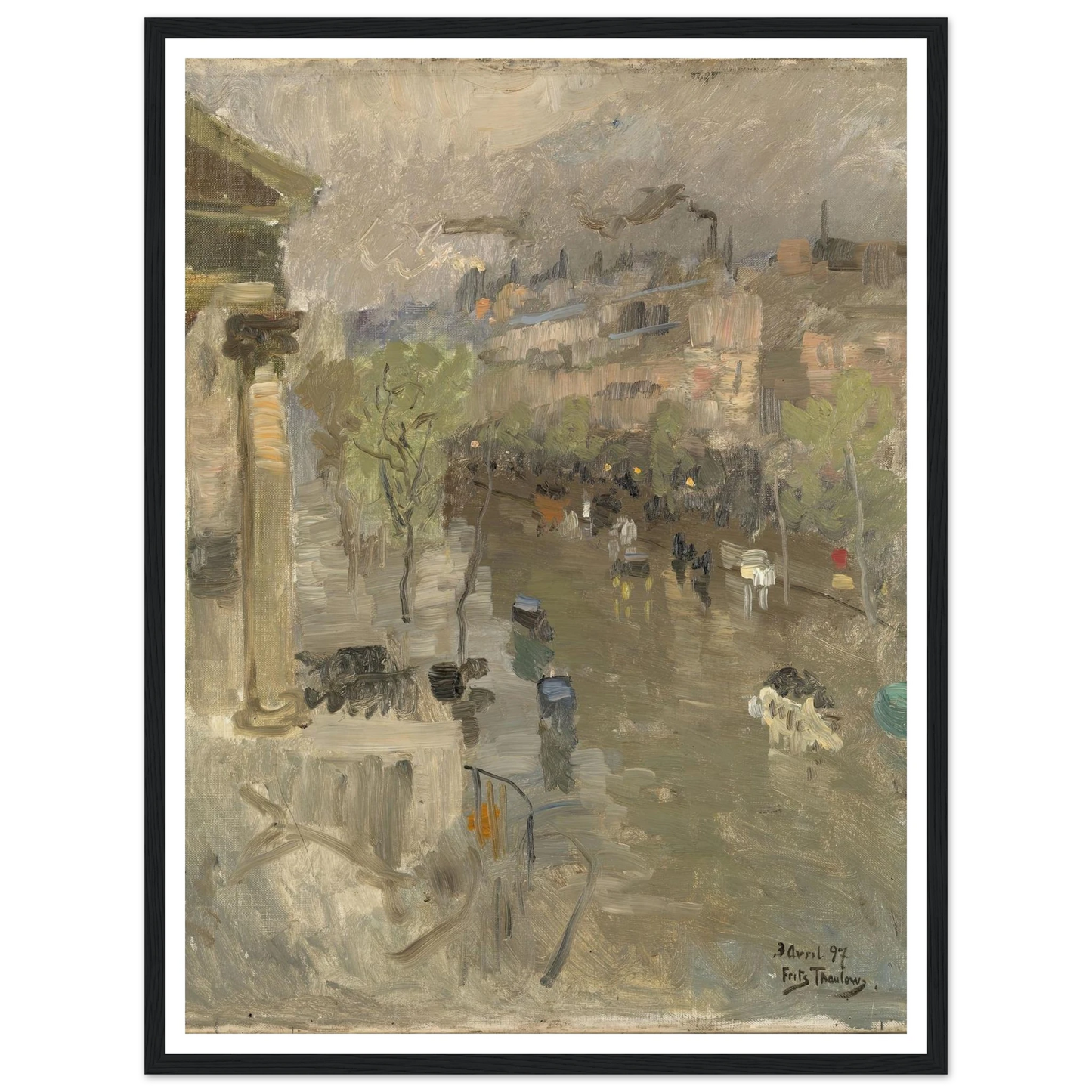 View from Paris near the Madeleine Church (1897) Art Print | Frits Thaulow-Quipham Collections