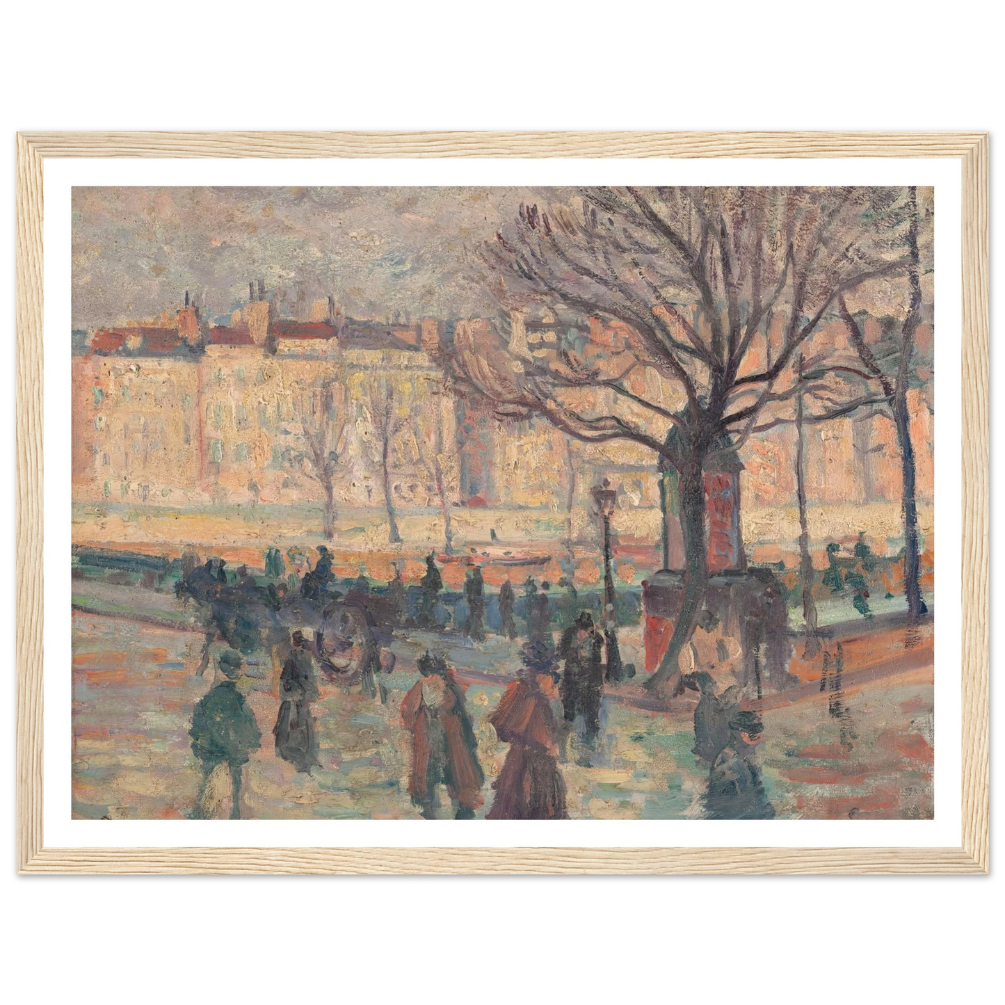 Paysage parisien. Bords de Seine Art Print | Maximilien Luce-Quipham Collections