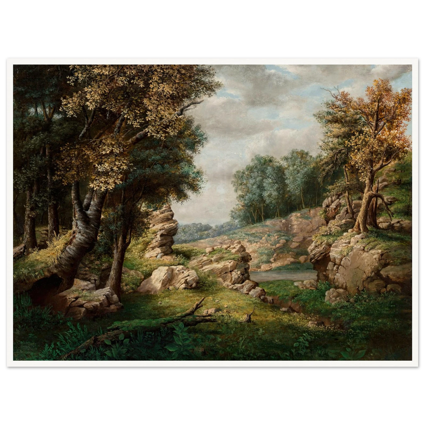 Rocky Dell (Near the Village) (circa 1849-1850) Art Print | George Inness-Quipham Collections