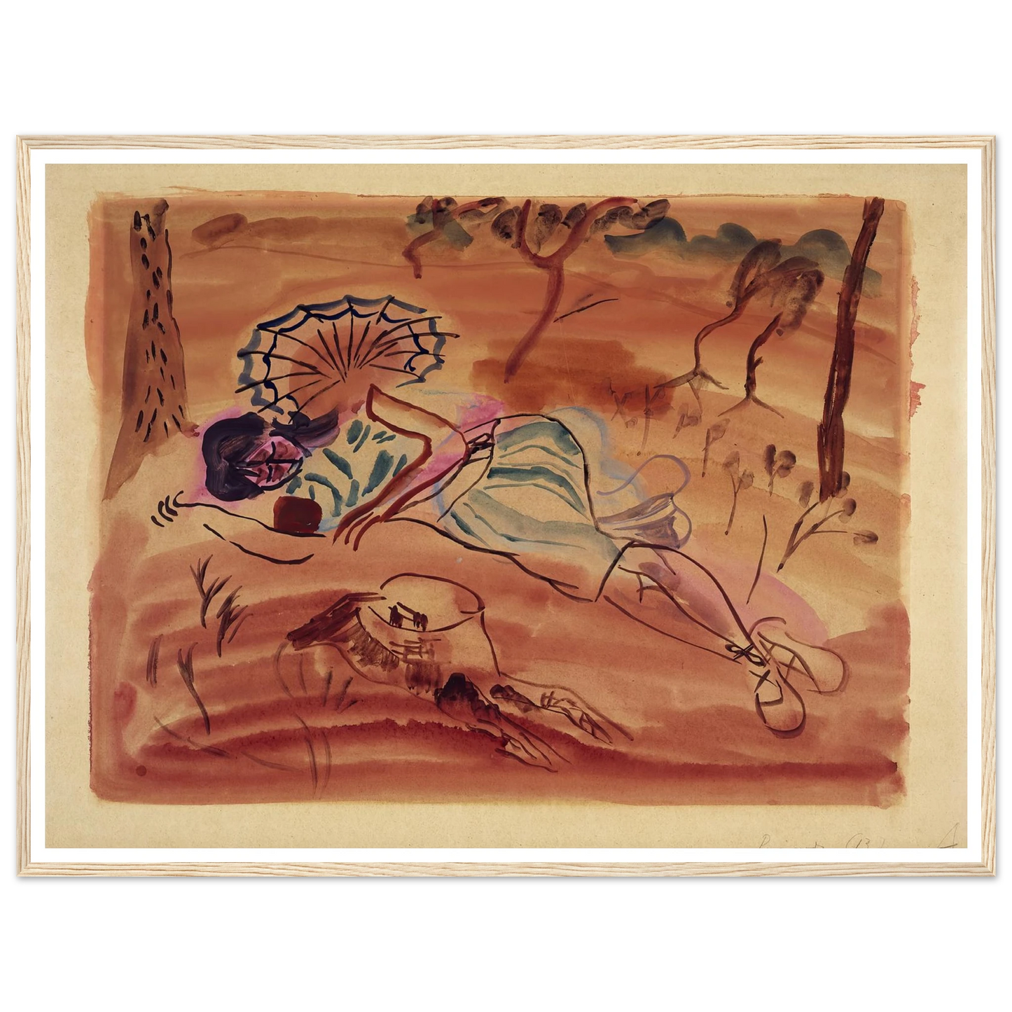 Pinewoods (Under the pines) (1931) Art Print | Frances Hodgkins-Quipham Collections