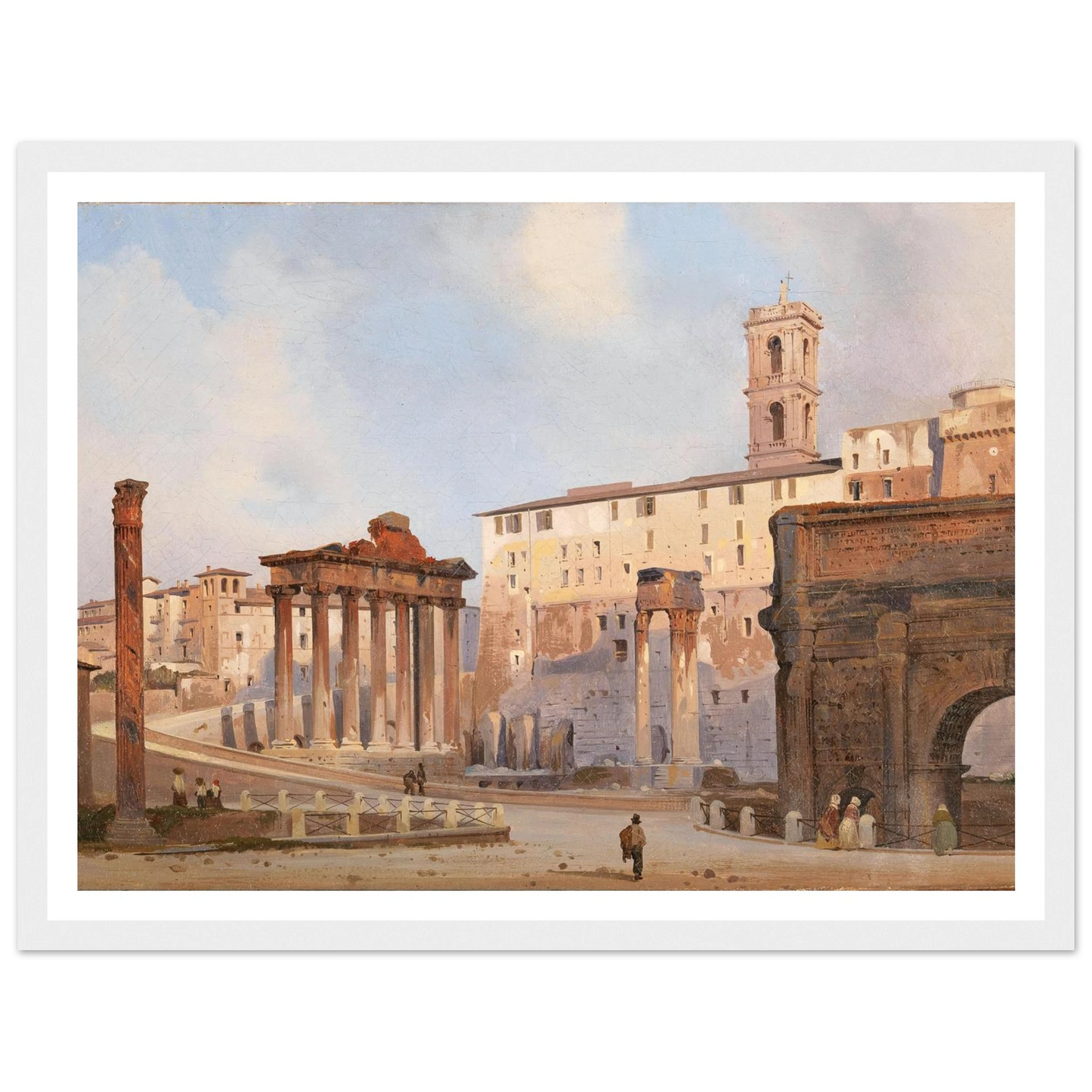 The Roman Forum Art Print | Ippolito Caffi-Quipham Collections