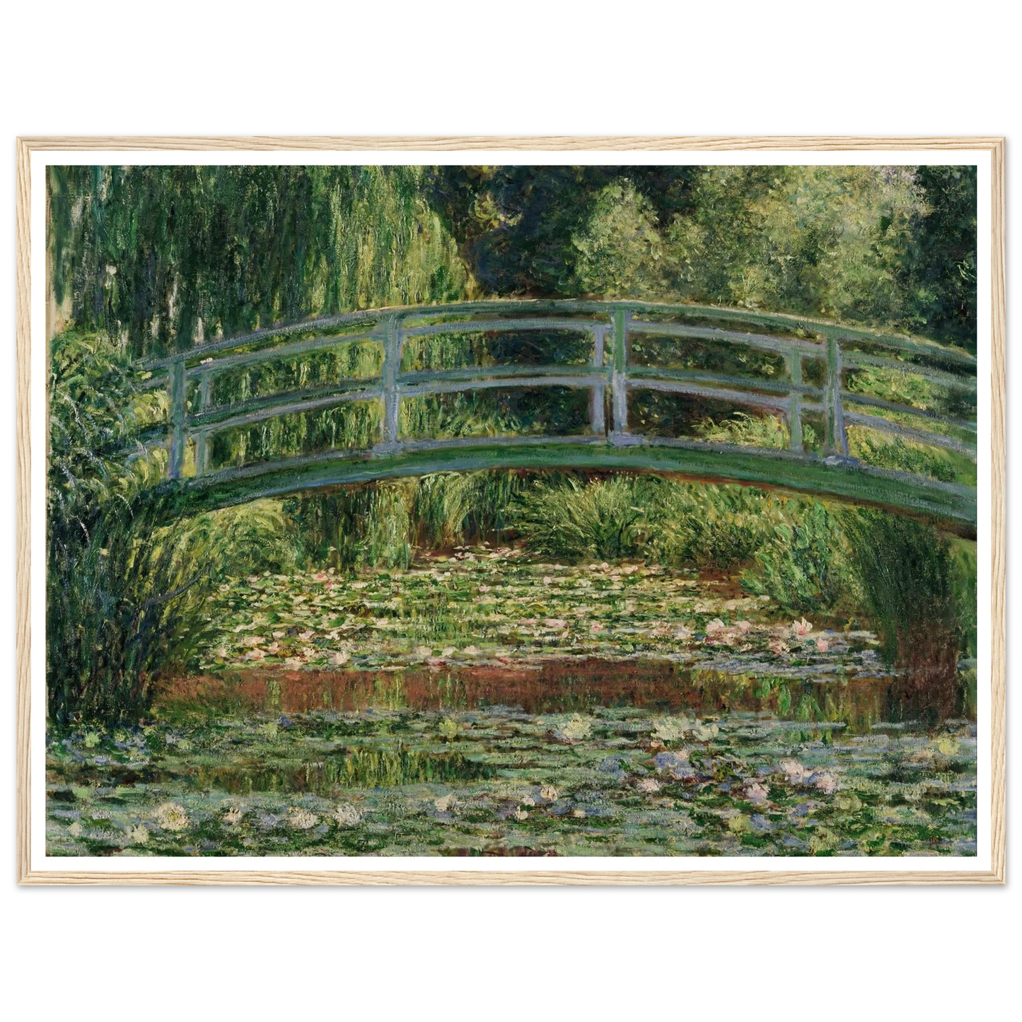 The Japanese Footbridge and the Water Lily Pool, Giverny (1899) Art Print | Claude Monet-Quipham Collections