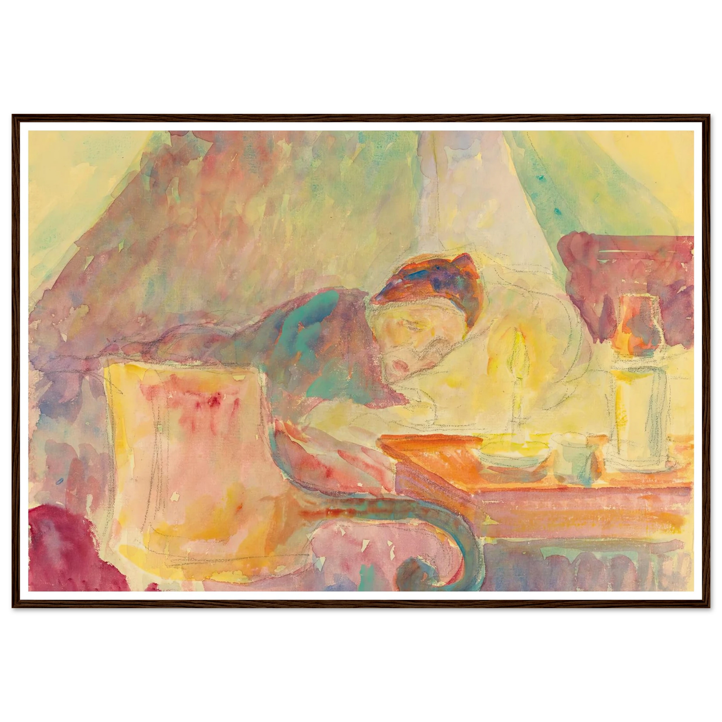 La Mère De L’artiste Au Lit Art Print | Camille Pissarro-Quipham Collections