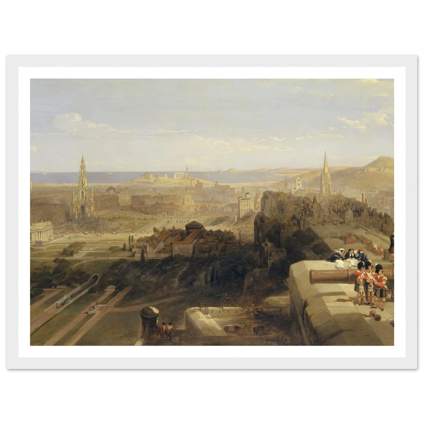 Edinburgh from the Castle Art Print | David Roberts-Quipham Collections