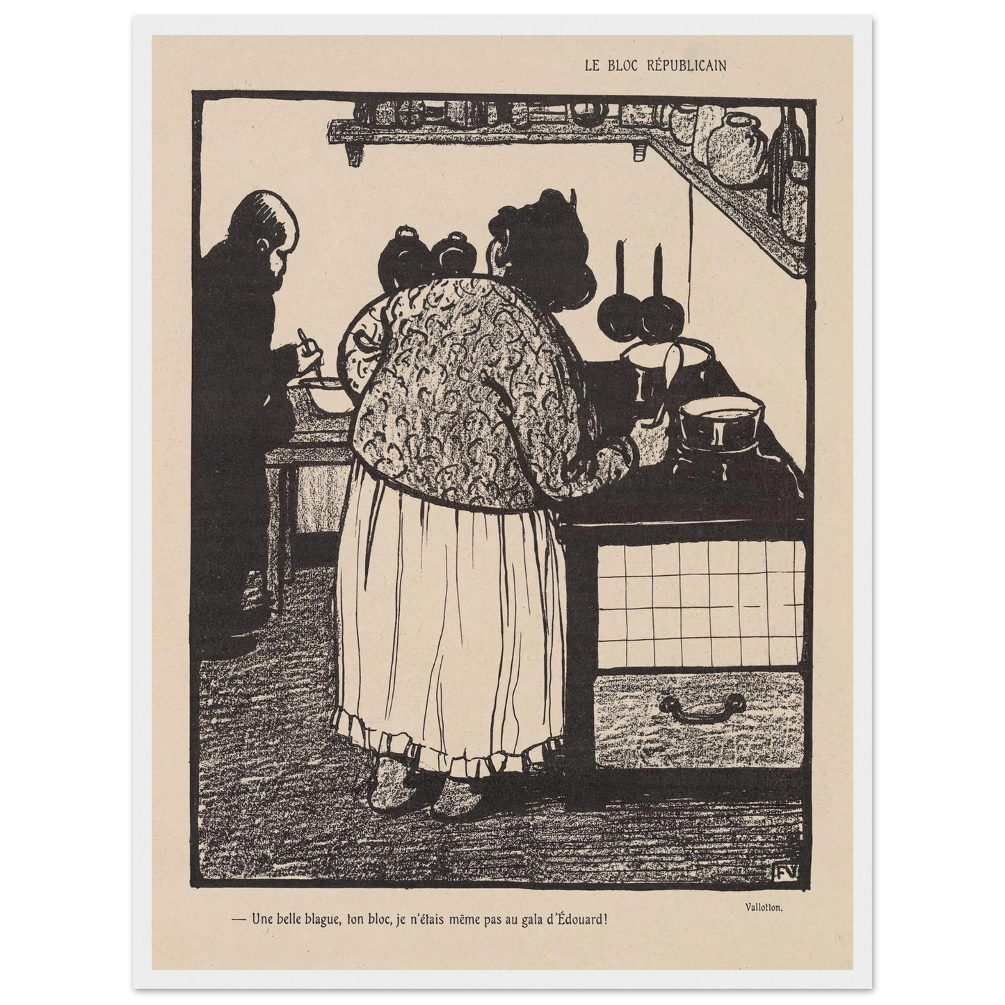 22 mai 1903 Art Print | Felix Vallotton-Quipham Collections