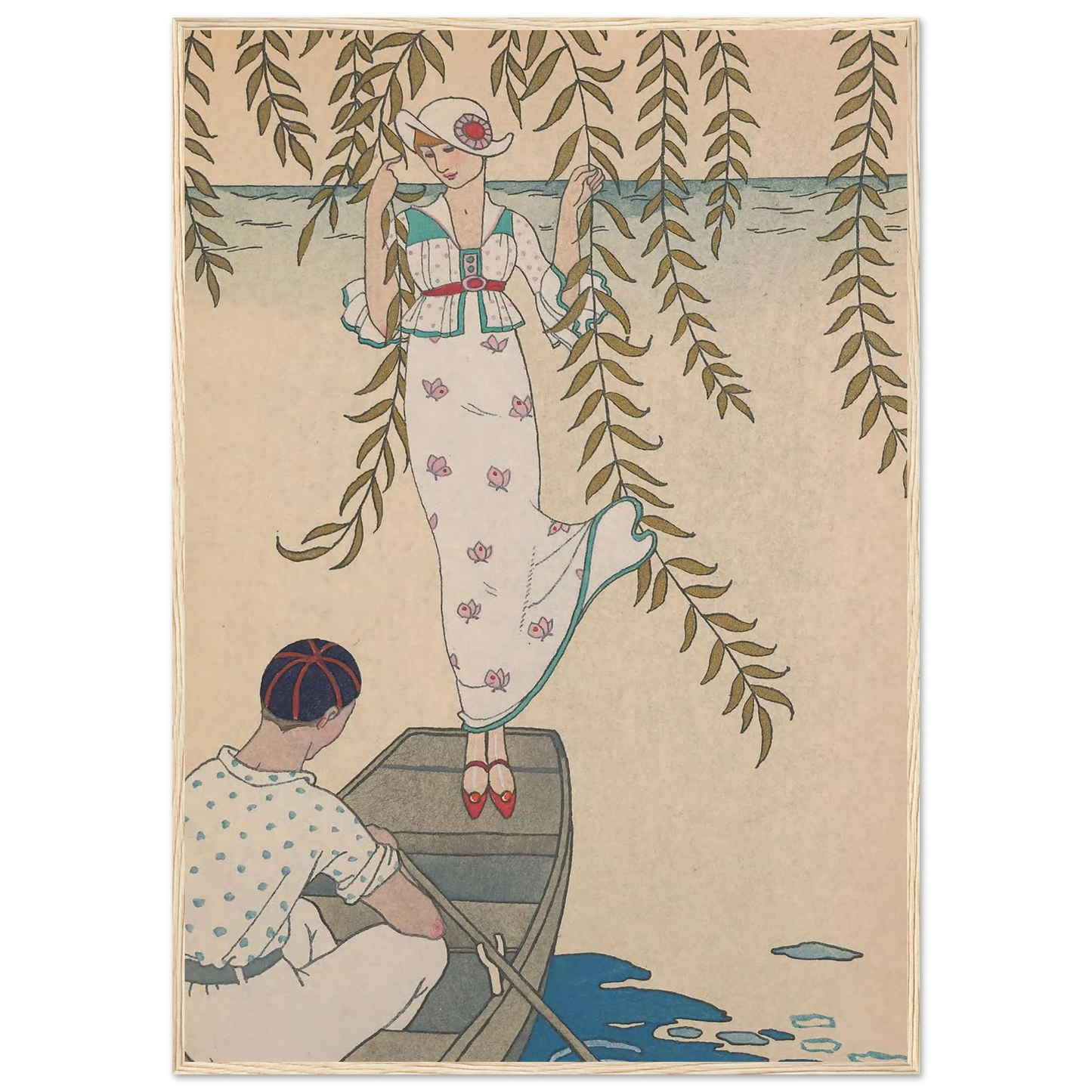 Midi Sur L’eau (1914) Art Print | George Barbier-Quipham Collections