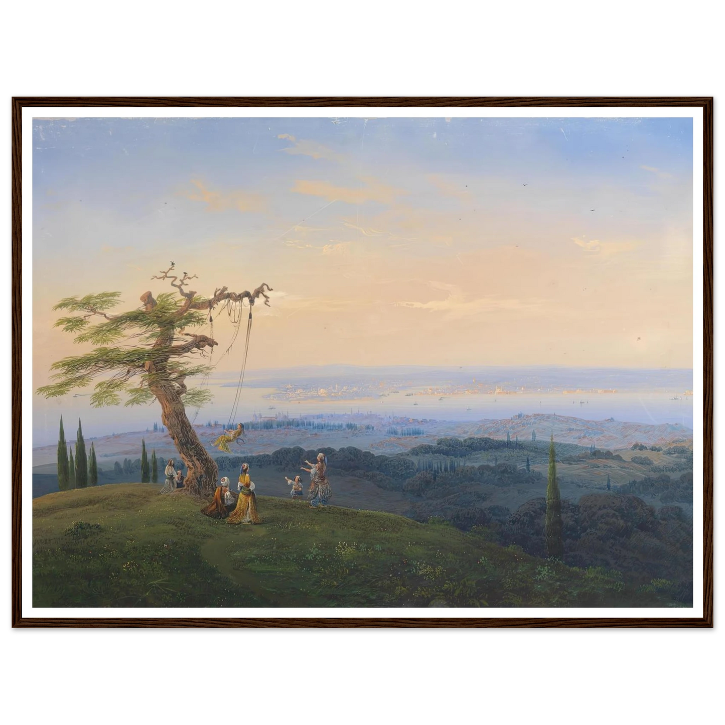 Abendliches Vergnügen vor den Toren Konstantinopels Art Print | Carlo Bossoli-Quipham Collections