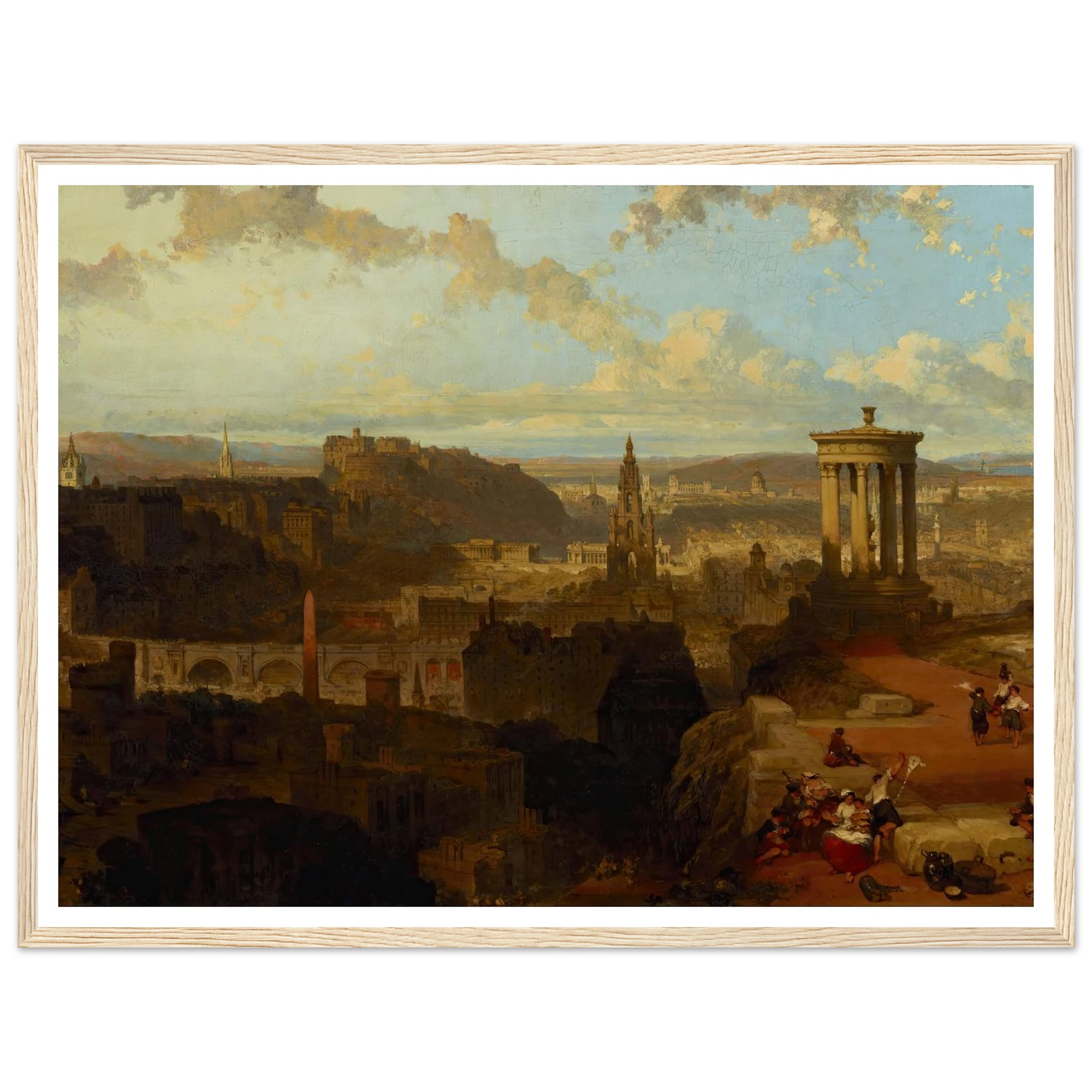 Edinburgh from the Calton Hill (1858) Art Print | David Roberts-Quipham Collections