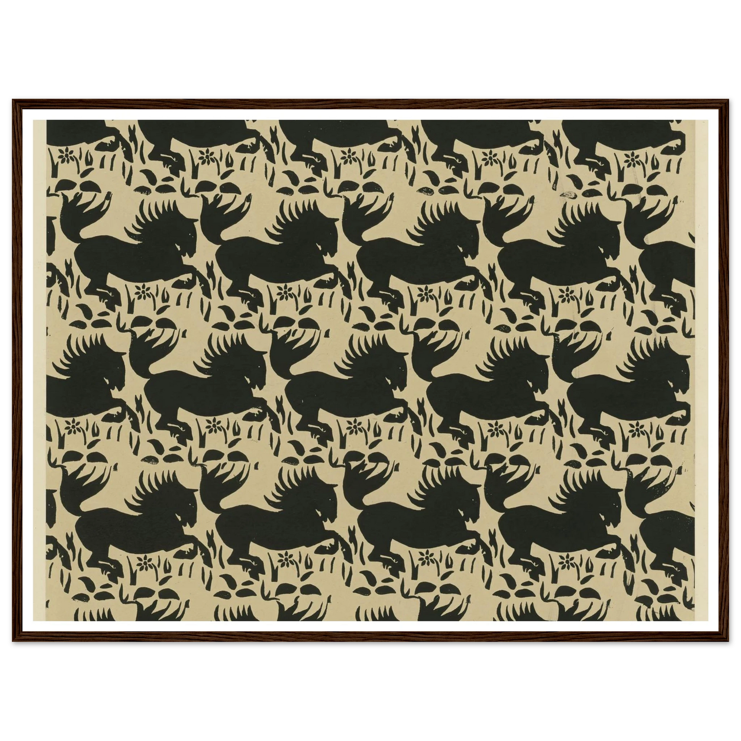Buntpapier (Pferde) (1902 - 1906) Art Print | Maria von Uchatius-Quipham Collections