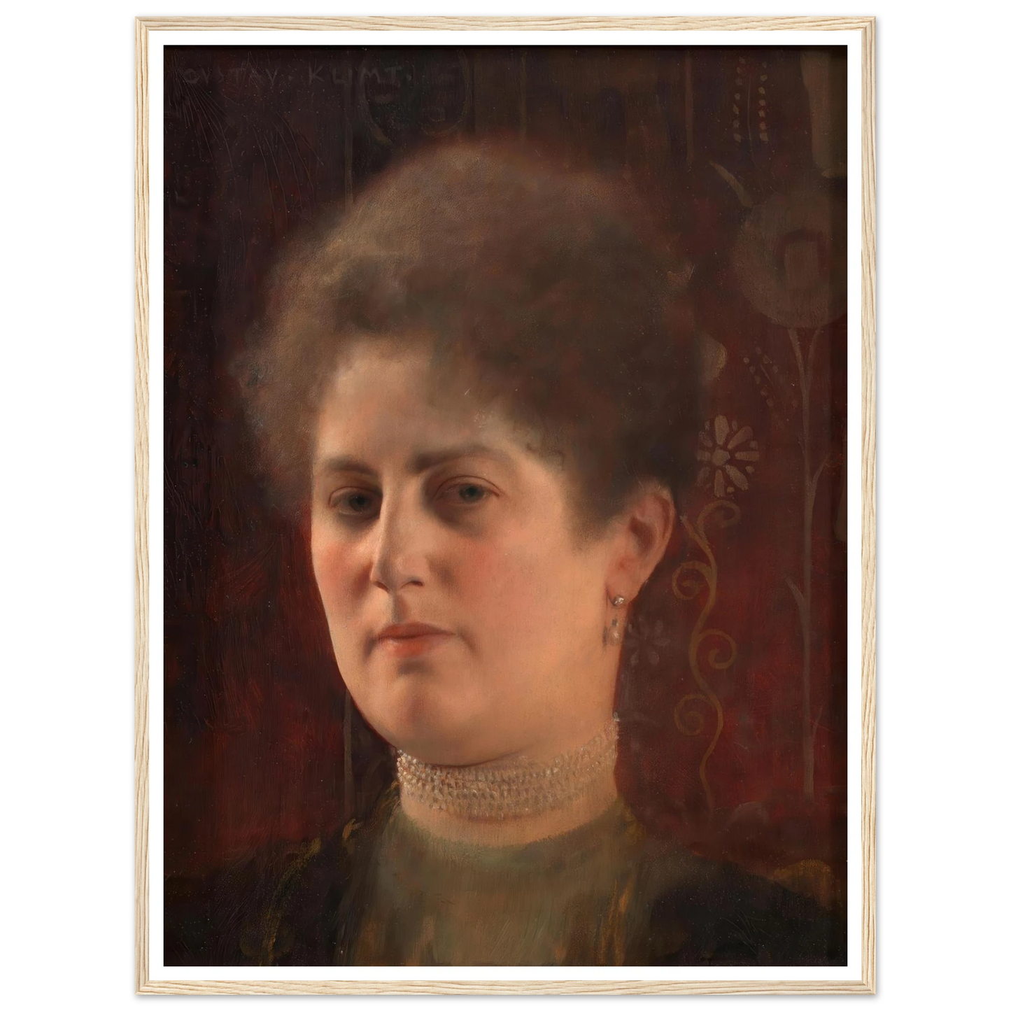 Bildnis einer unbekannten Frau (Frau Heymann) (1884–1904) Art Print | Gustav Klimt-Quipham Collections