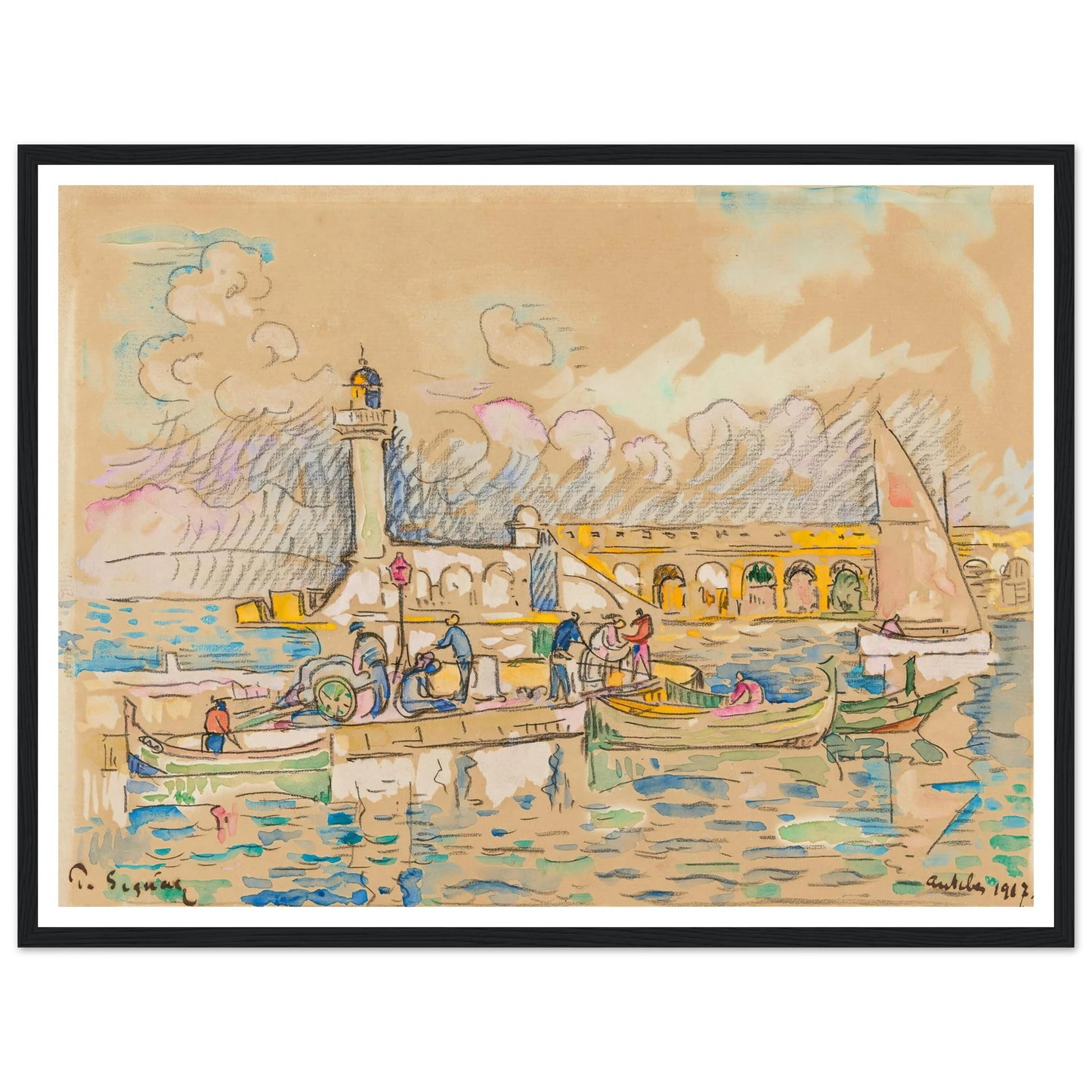 Antibes (1917) Art Print | Paul Signac-Quipham Collections