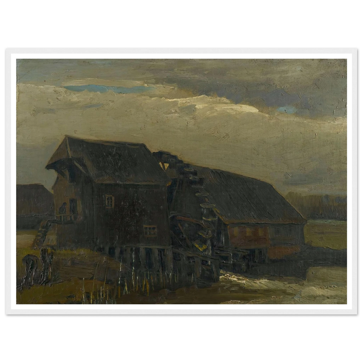 Water Mill At Opwetten (1884) Art Print | Vincent van Gogh-Quipham Collections