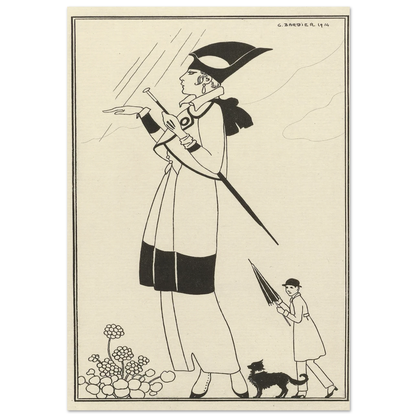 Tailleur de ratin (1914) Art Print | George Barbier-Quipham Collections