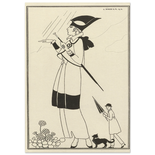 Tailleur de ratin (1914) Art Print | George Barbier-Quipham Collections