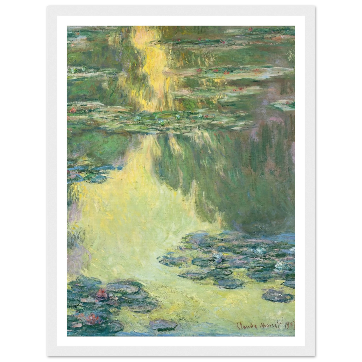 Waterlilies (1907) Art Print | Claude Monet-Quipham Collections