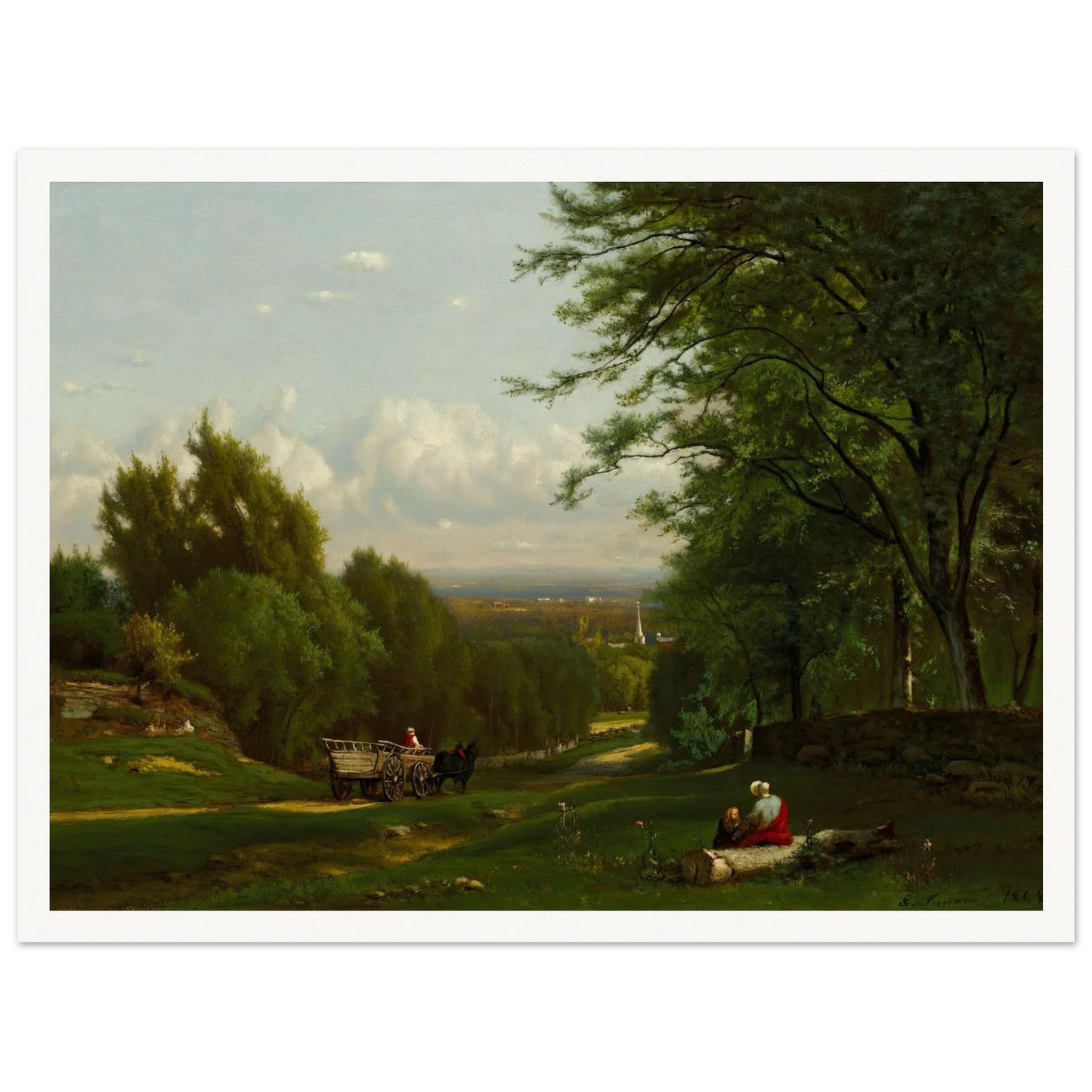 Near Leeds, New York (1869) Art Print | George Inness-Quipham Collections