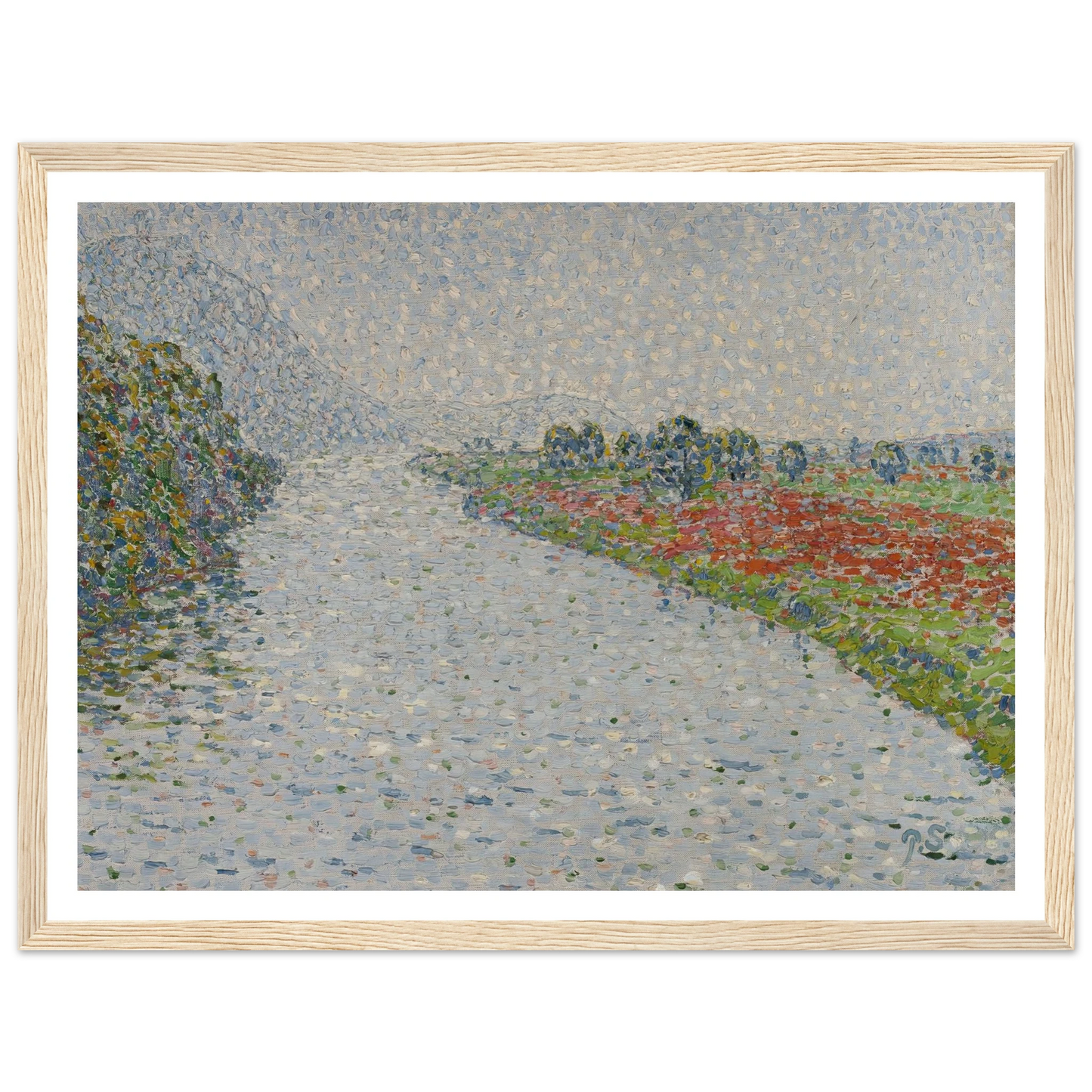 Riverside landscape(Ruhr near Hohensyburg) (circa 1902) Art Print | Christian Rohlfs-Quipham Collections