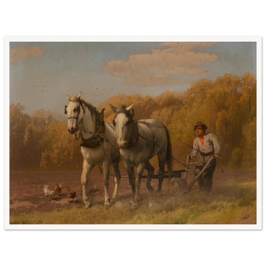 Plowing for the Next Crop Art Print | Hermann Ottomar Herzog-Quipham Collections