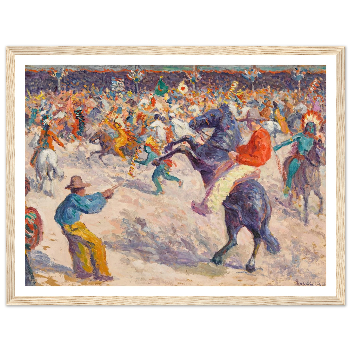 Buffalo Bill, le lasso (1906) Art Print | Maximilien Luce-Quipham Collections