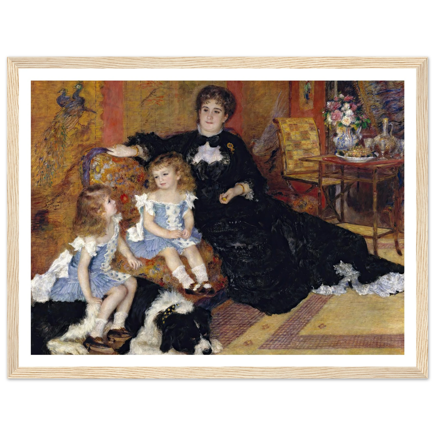 Madame Georges Charpentier (Marguérite-Louise Lemonnier, 1848–1904) and Her Children, Georgette-Berthe (1872–1945) and Paul-Émile-Charles (1875–1895) (1878) Art Print | Pierre Auguste Renoir-Quipham Collections