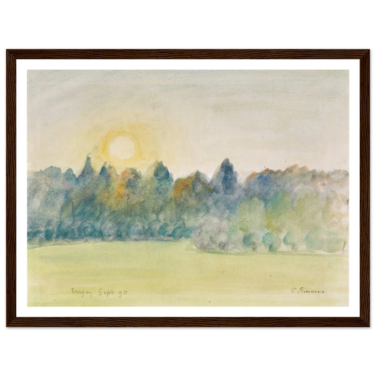 Eragny (1890) Art Print | Camille Pissarro-Quipham Collections