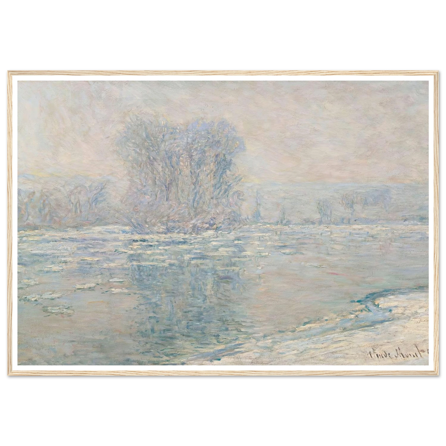Glaçons, Effet Blanc (1893) Art Print | Claude Monet-Quipham Collections