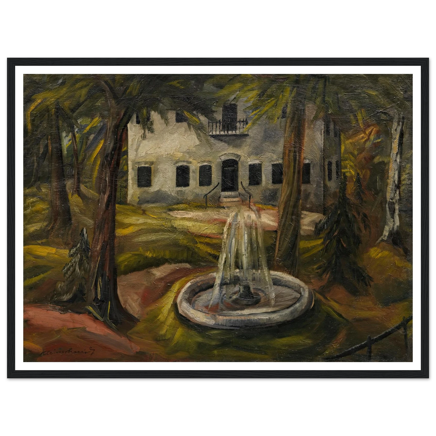 Schloss Burgau bei Wasserburg am Inn (1909) Art Print | Paul Kleinschmidt-Quipham Collections