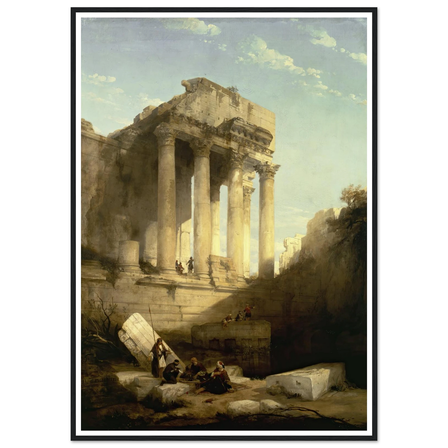 Baalbec,Ruins of the Temple of Bacchus Art Print | David Roberts-Quipham Collections