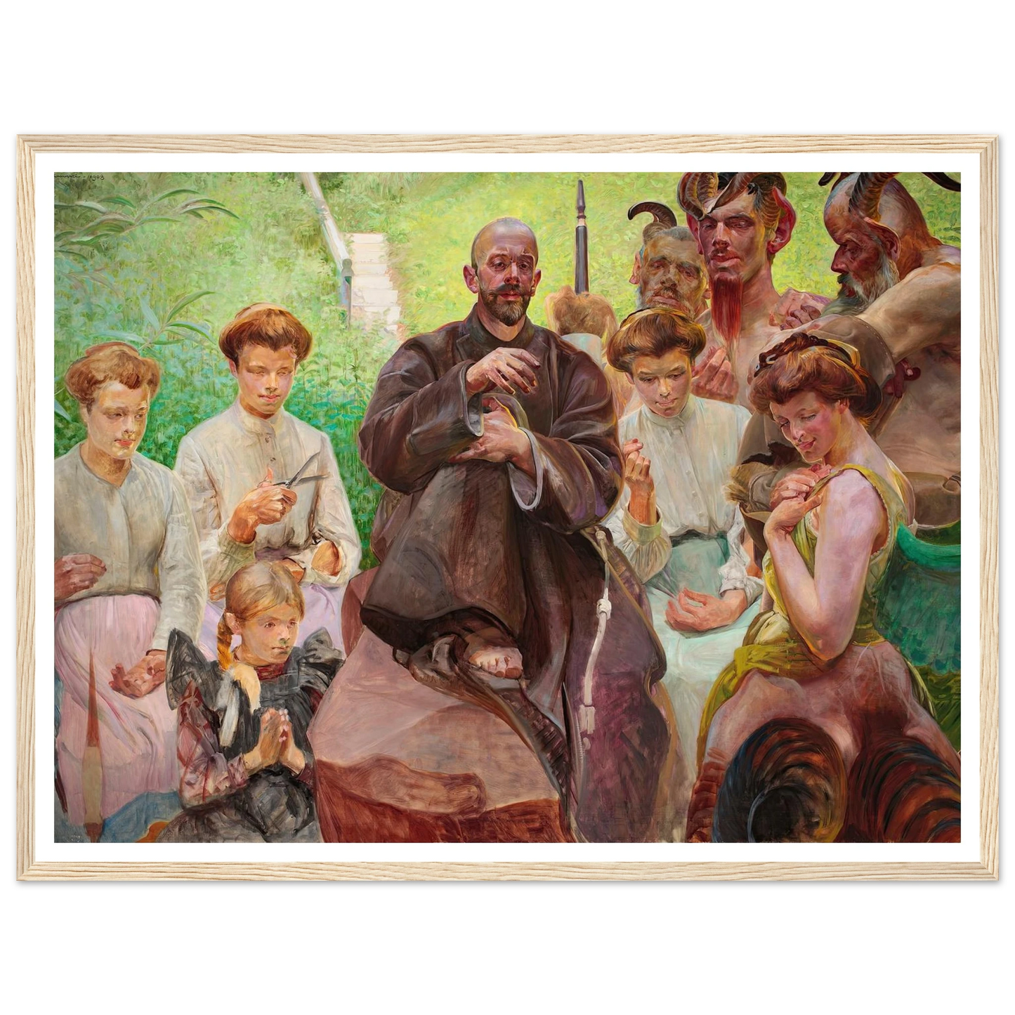 Saint Francis (1908) Art Print | Jacek Malczewski-Quipham Collections