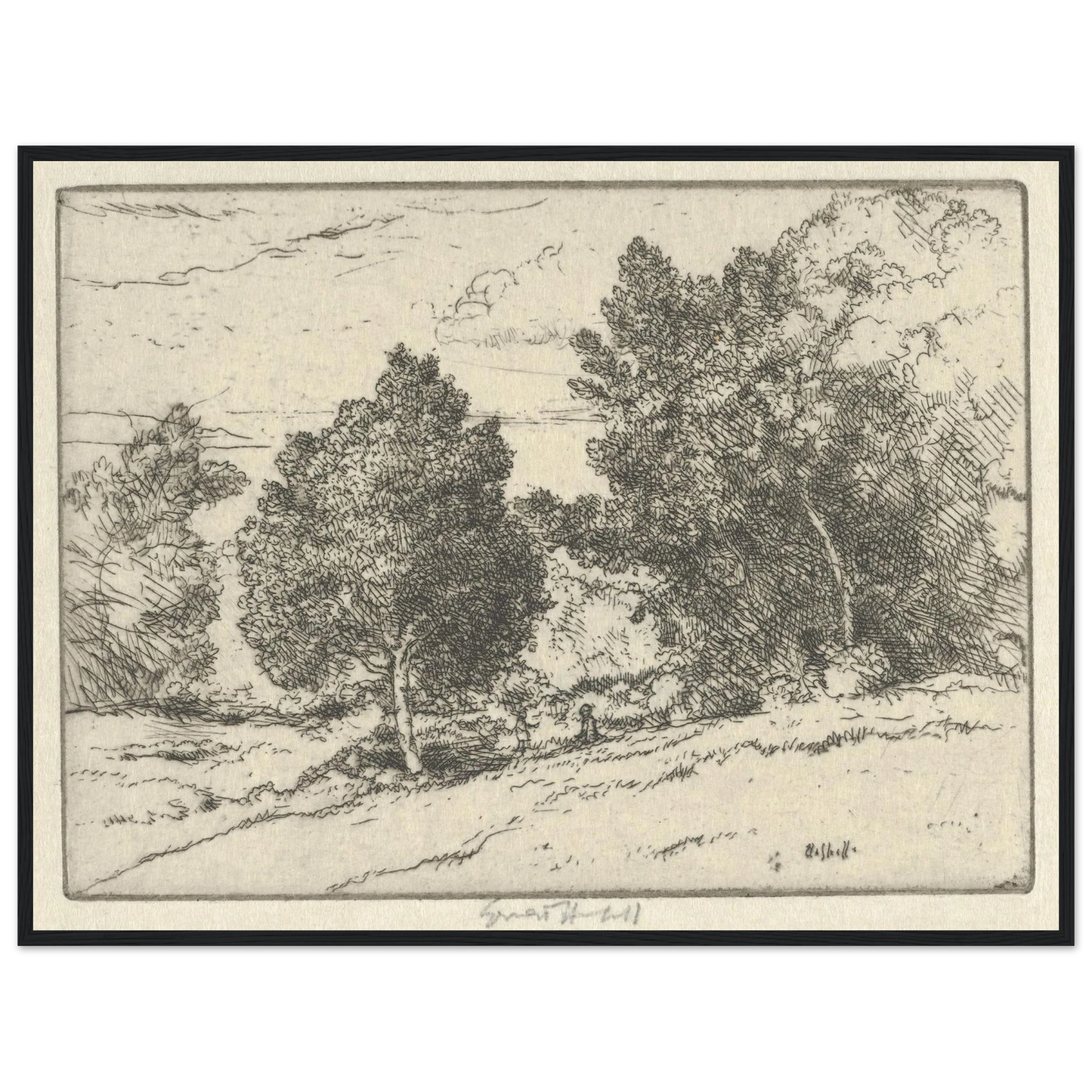 Little Pastoral (1900-1925) Art Print | Ernest Haskell-Quipham Collections