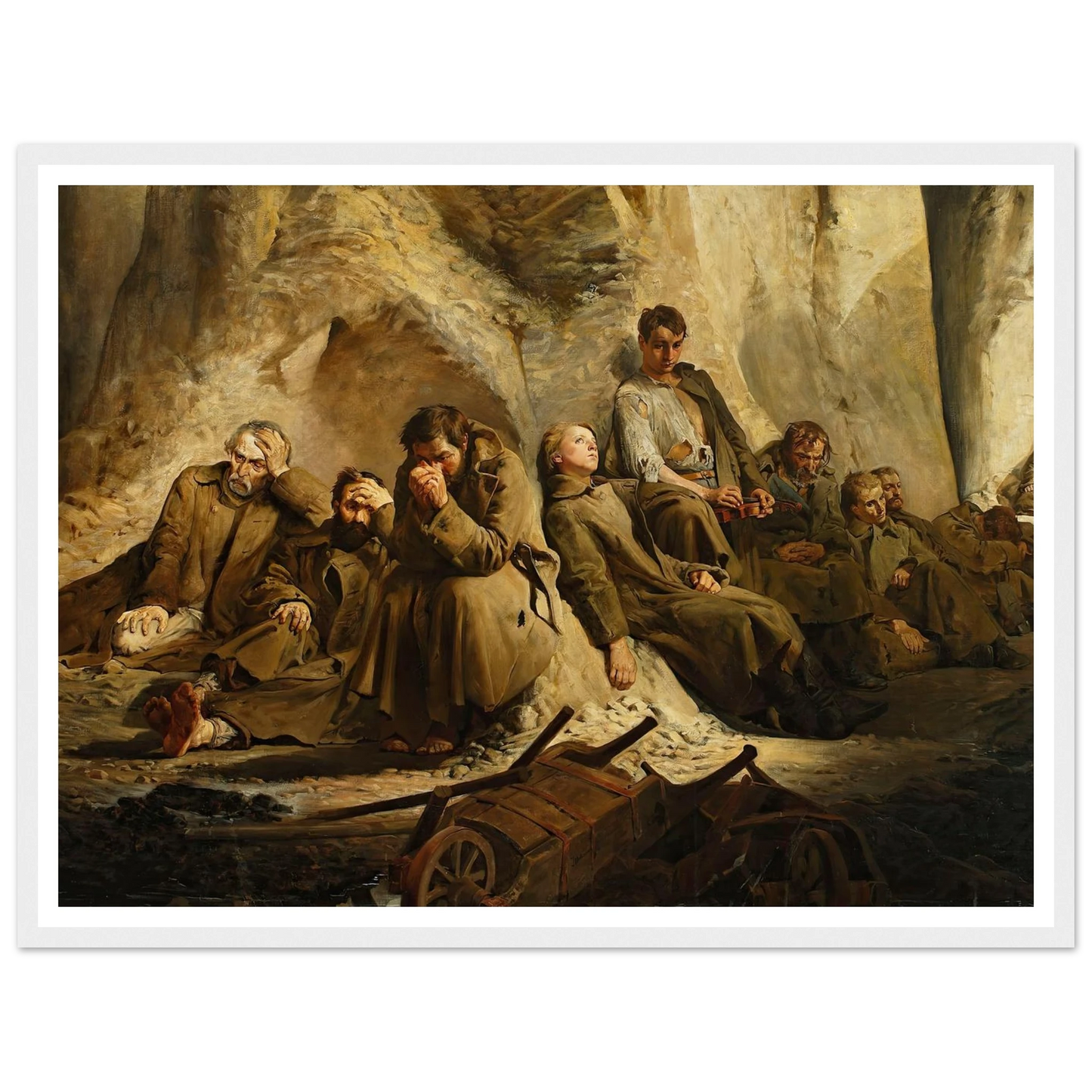 Sunday at the mine (Rest at the mine) (1882) Art Print | Jacek Malczewski-Quipham Collections