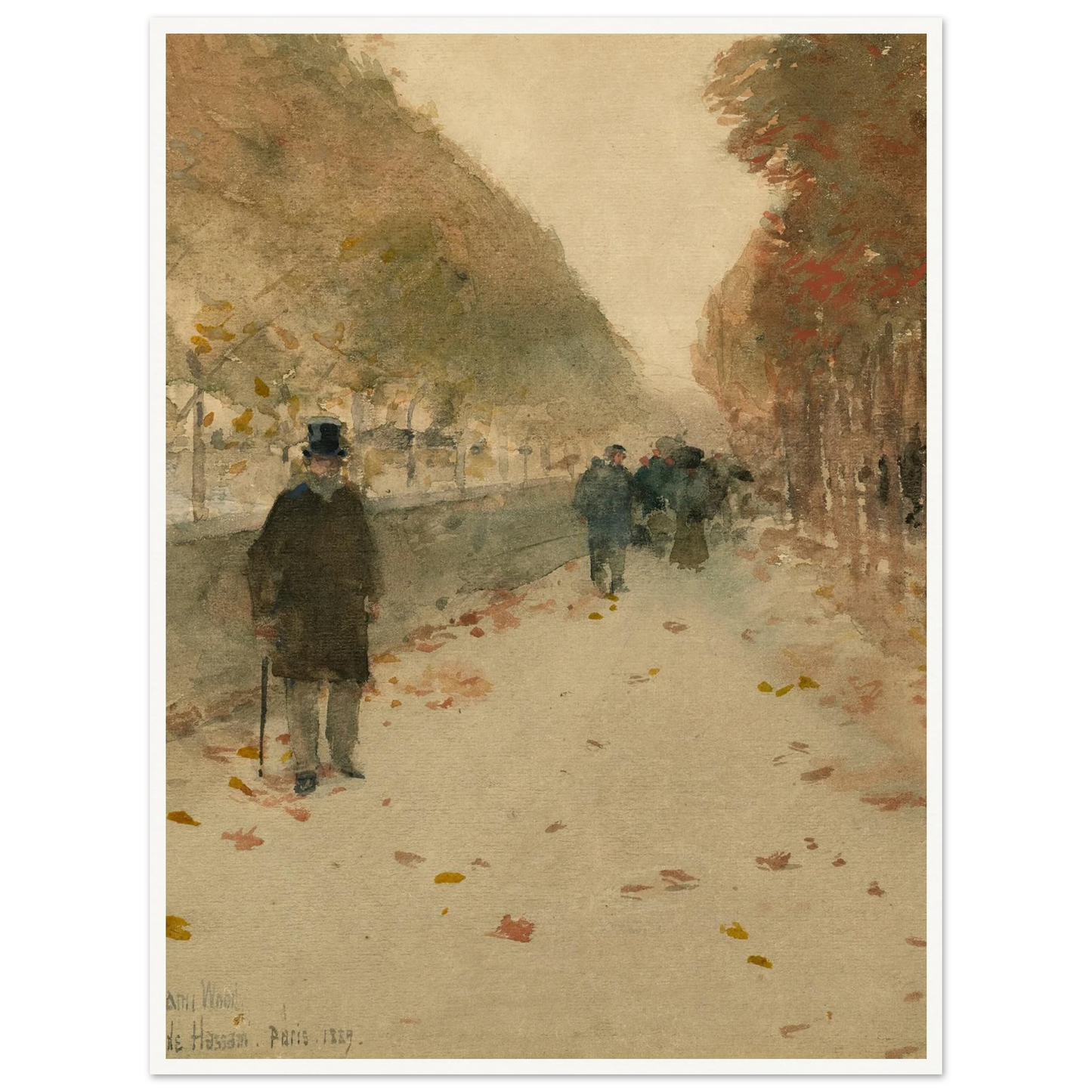 Quai du Louvre (1889) Art Print | Childe Hassam-Quipham Collections