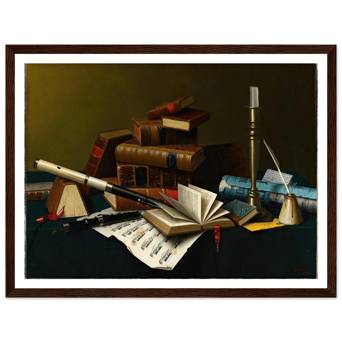 Music and Literature (1878) Art Print | William Michael Harnett-Quipham Collections