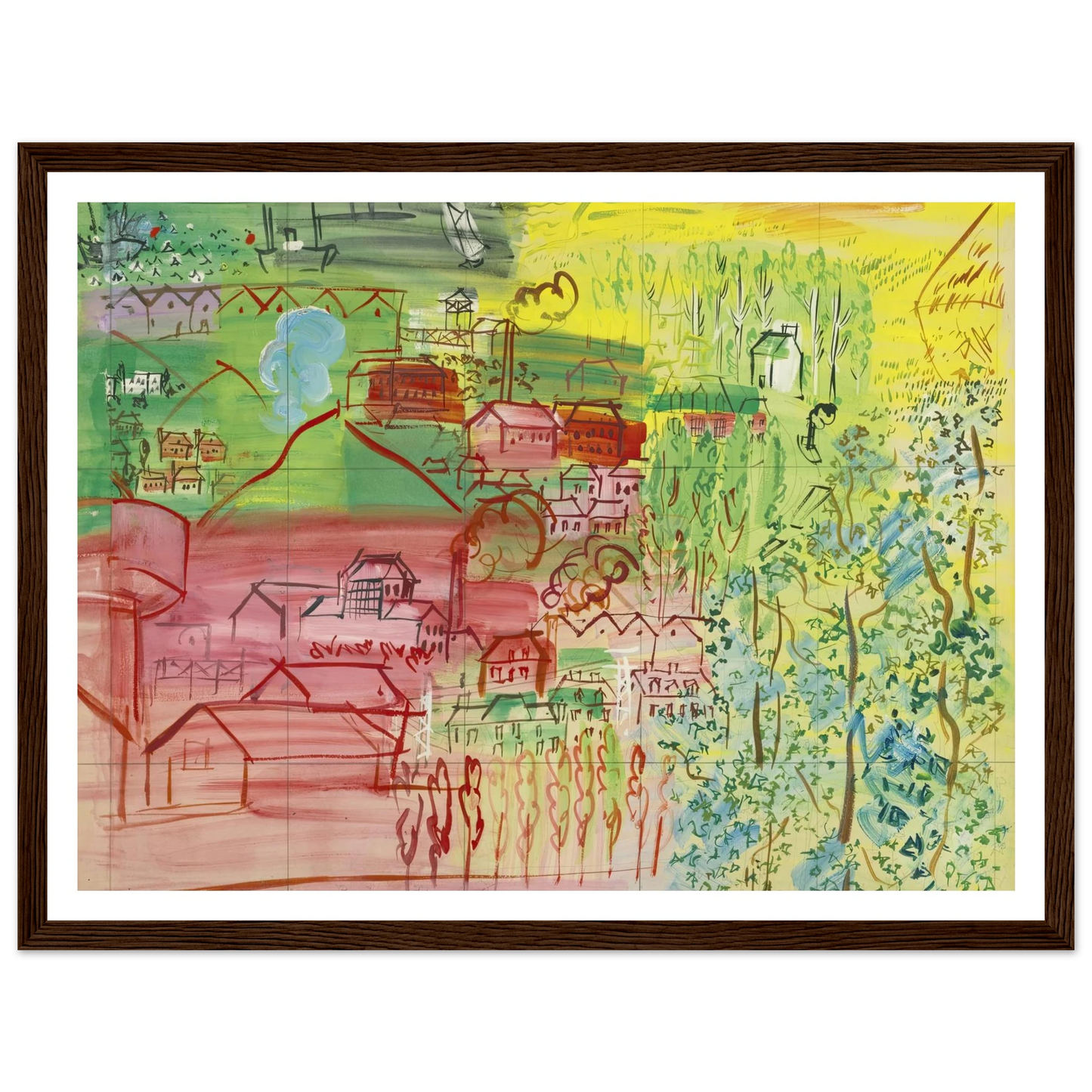 étude pour la fée electricité Art Print | Raoul Dufy-Quipham Collections