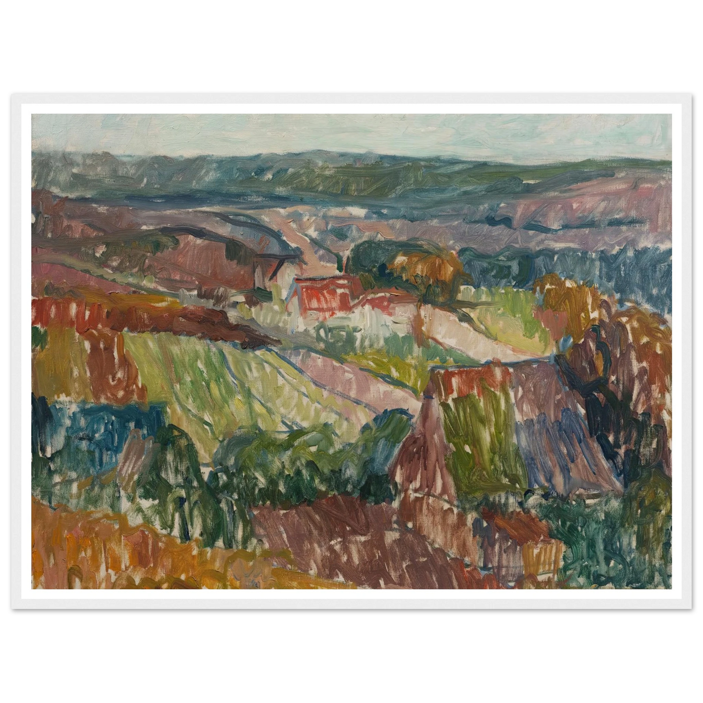 Landschaft bei Hetschburg (1907) Art Print | Christian Rohlfs-Quipham Collections