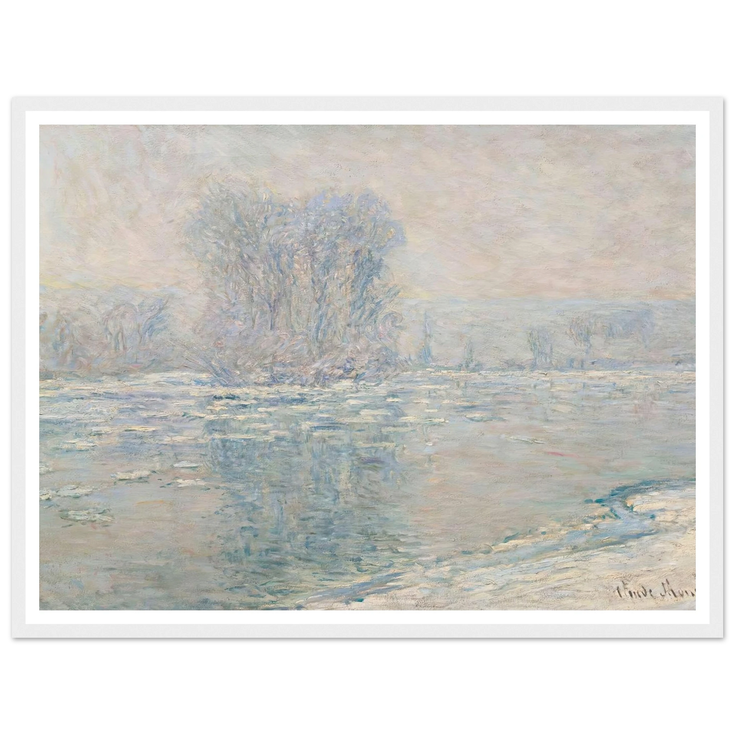 Glaçons, Effet Blanc (1893) Art Print | Claude Monet-Quipham Collections