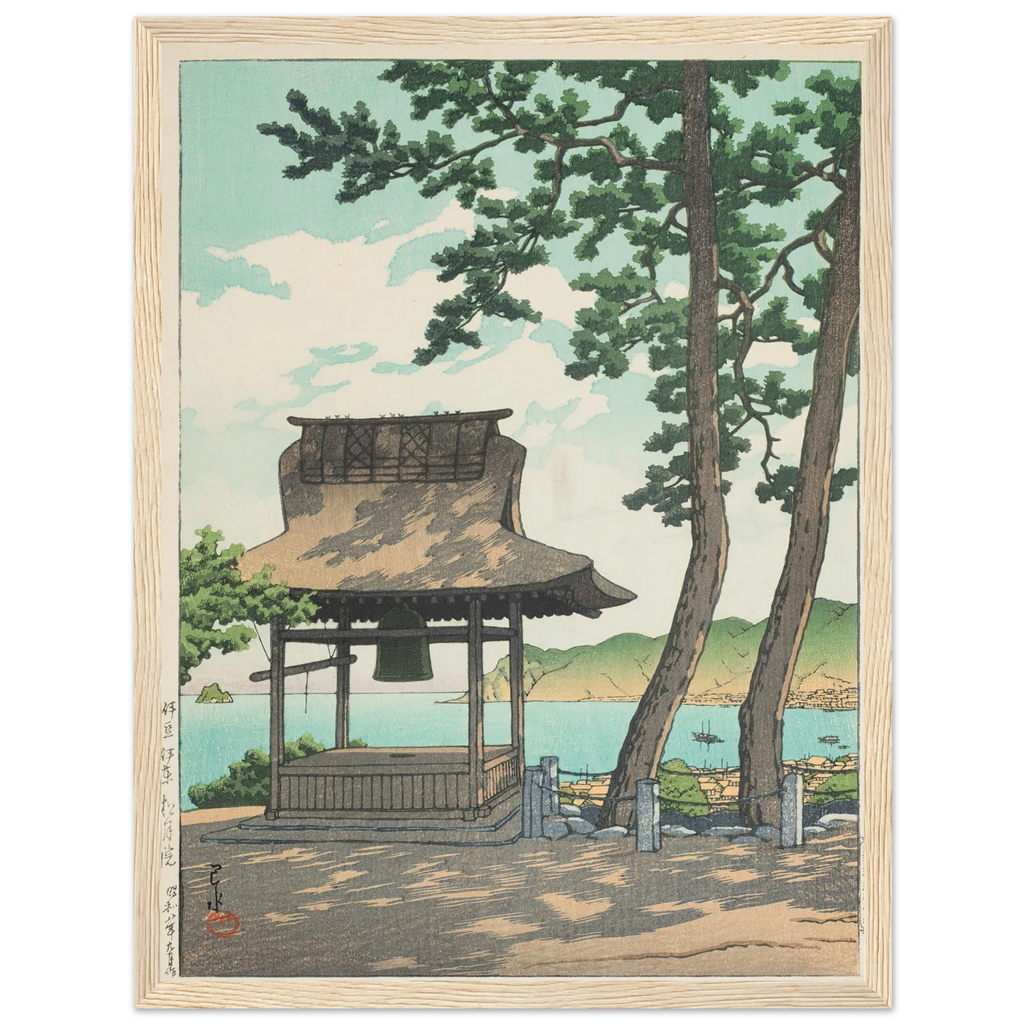 Izu Ito Shugetsuin (Shugetsu Temple in Ito, Izu) (1933) Art Print | Kawase Hasui-Quipham Collections