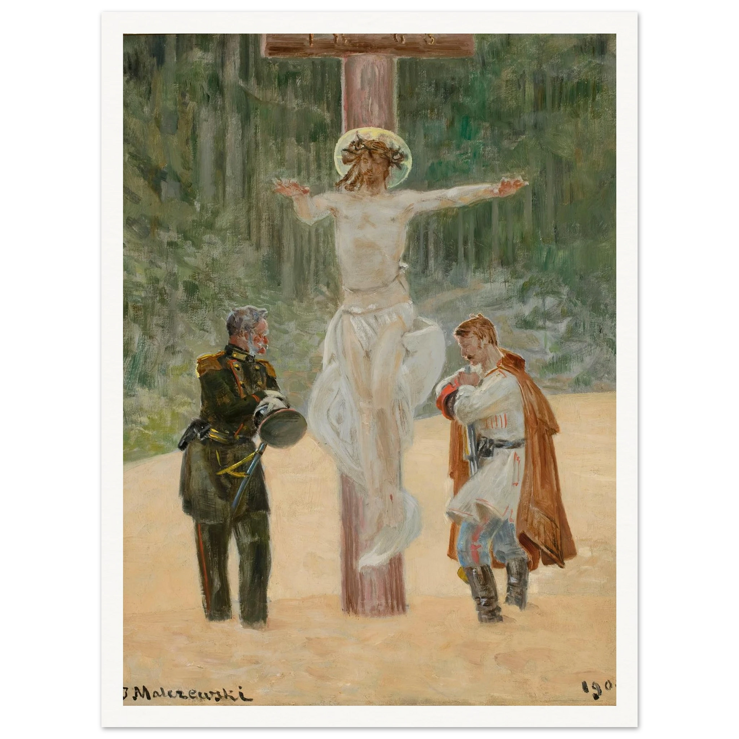 Reconciliation (Symbolic scene from the insurrection in 1863) (1904) Art Print | Jacek Malczewski-Quipham Collections