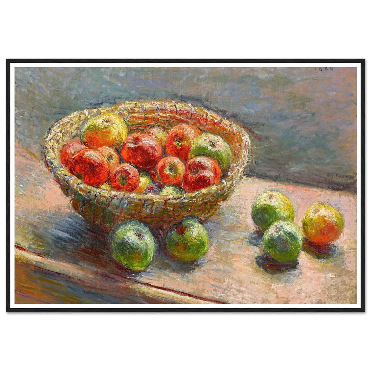Le panier de pommes (1880) Art Print | Claude Monet-Quipham Collections