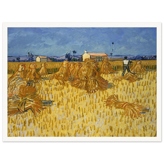 Corn Harvest in Provence Art Print | Vincent van Gogh-Quipham Collections