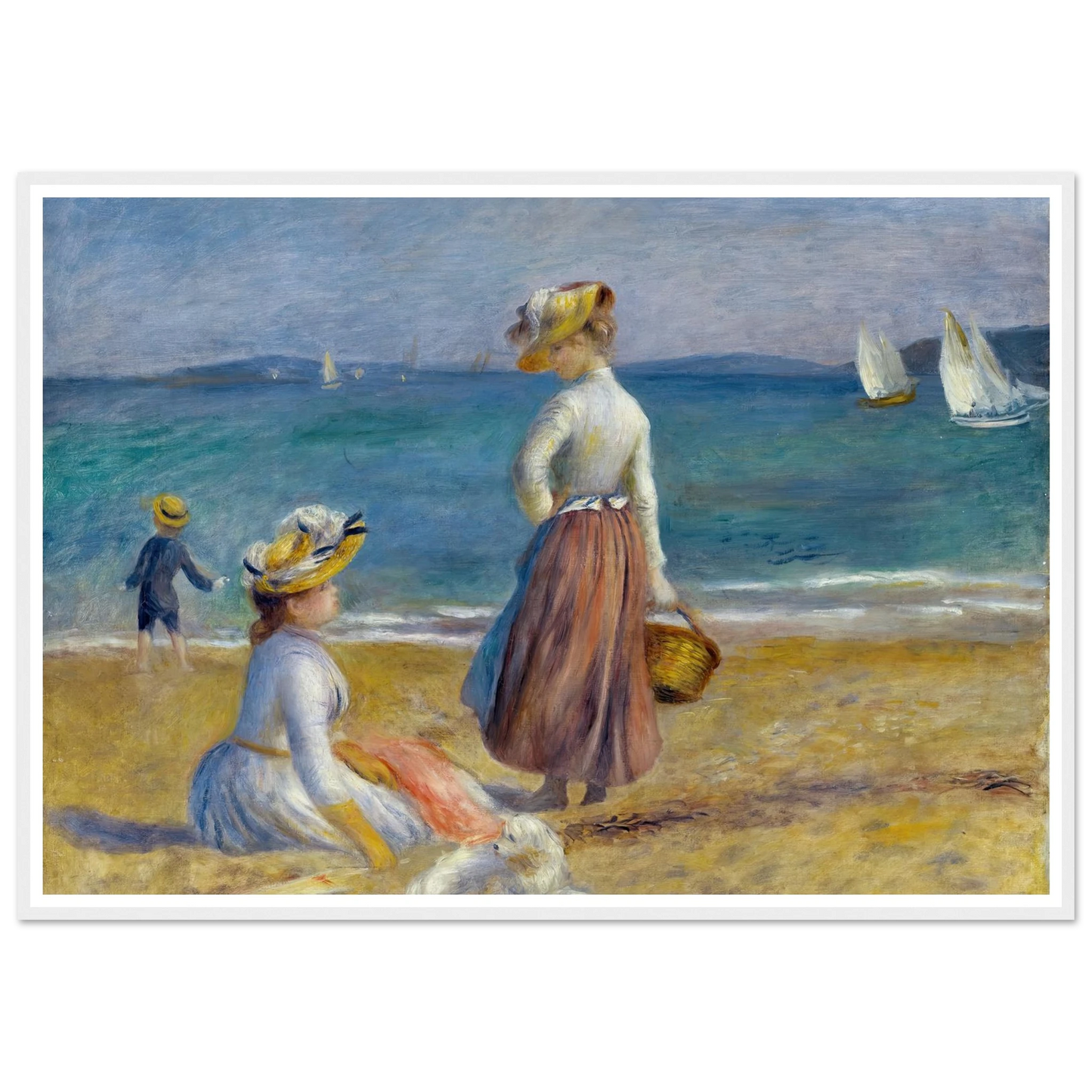 Figures on the Beach (1890) Art Print | Pierre Auguste Renoir-Quipham Collections