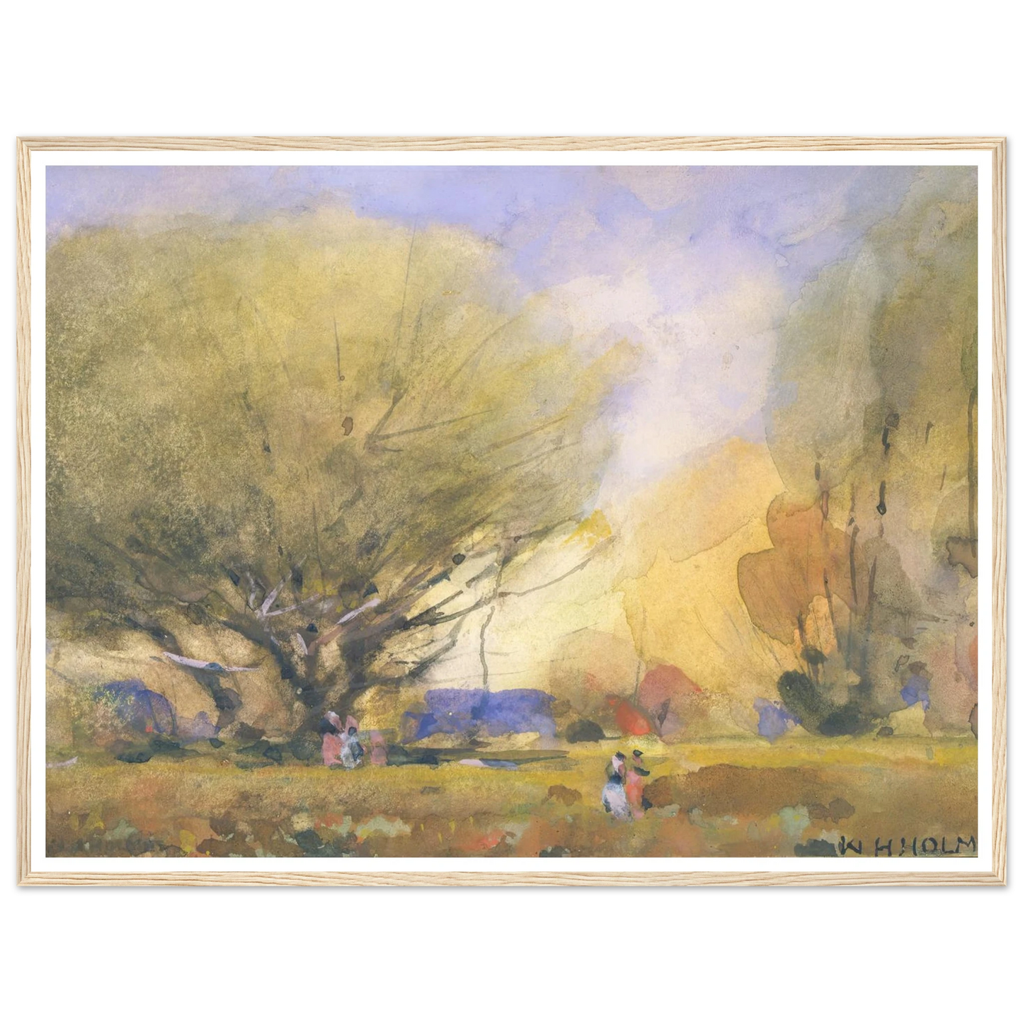 Summer Scene (ca. 1920) Art Print | William Henry Holmes-Quipham Collections