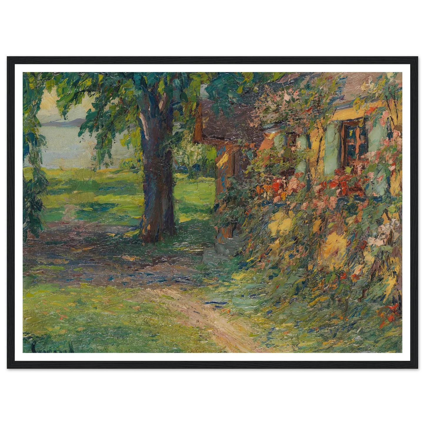 The artist’s house on Lake Starnberg (1920) Art Print | Edward Cucue-Quipham Collections