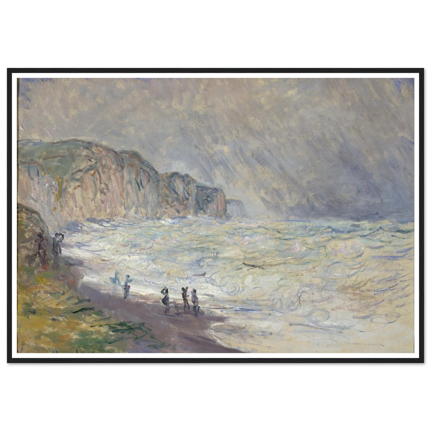 Heavy Sea at Pourville (1897) Art Print | Claude Monet-Quipham Collections
