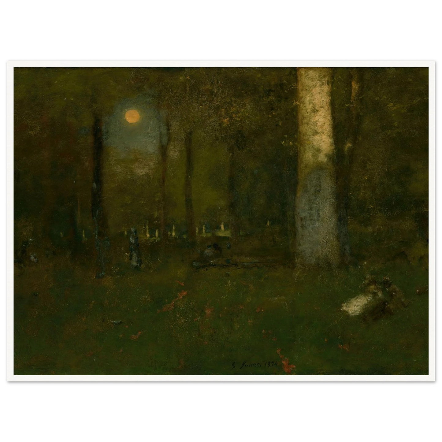 Picnic in the Woods, Montclair, New Jersey (1894) Art Print | George Inness-Quipham Collections
