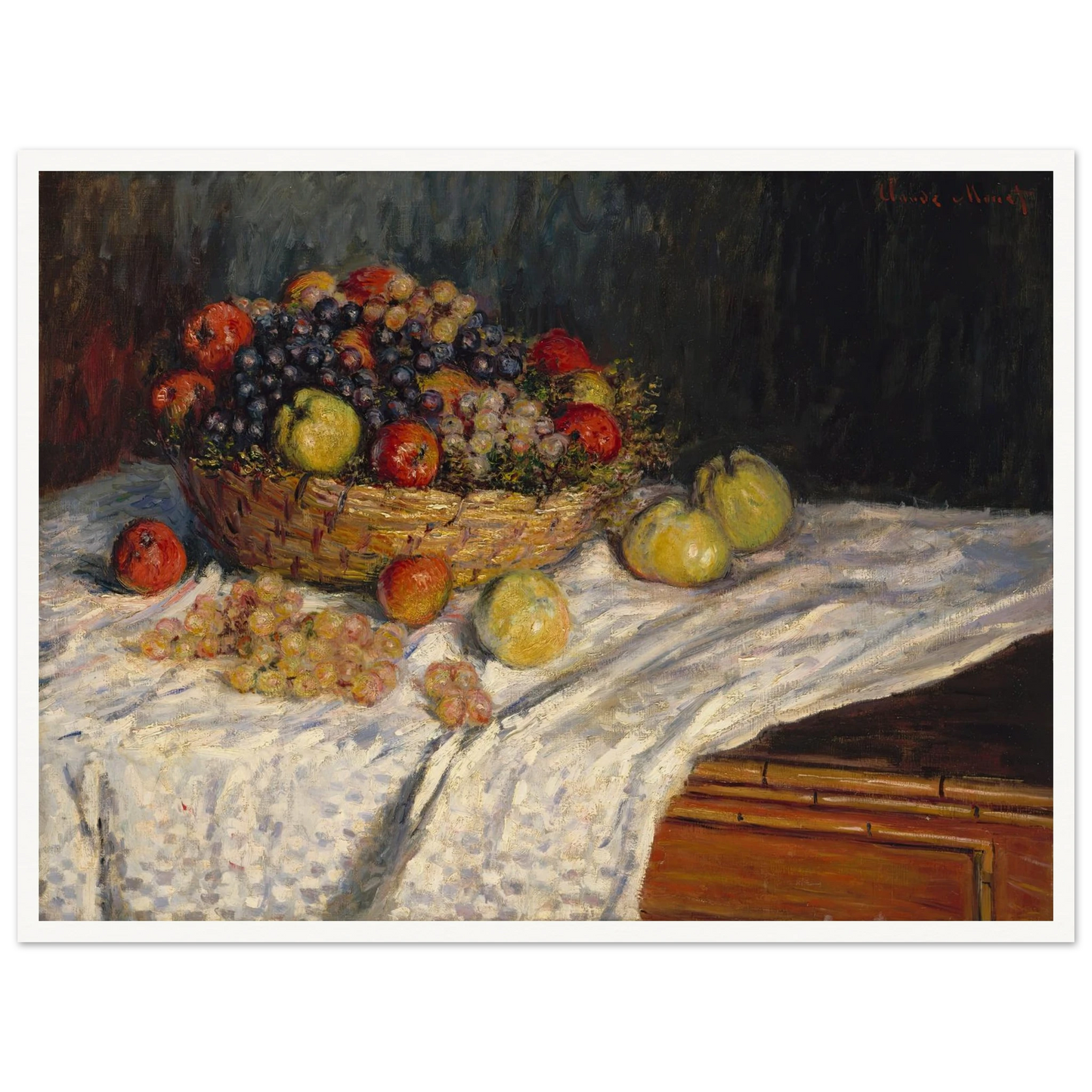 Apples and Grapes (1879-1880) Art Print | Claude Monet-Quipham Collections