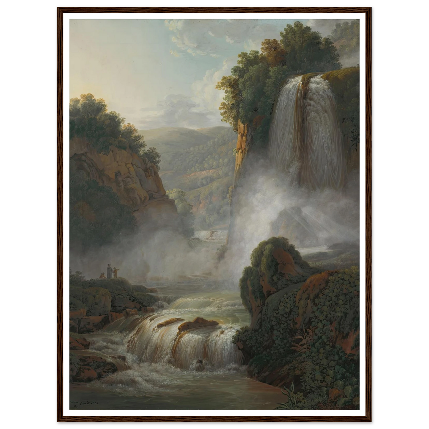 Waterfall near Tivoli (1805) Art Print | Peter Birmann-Quipham Collections